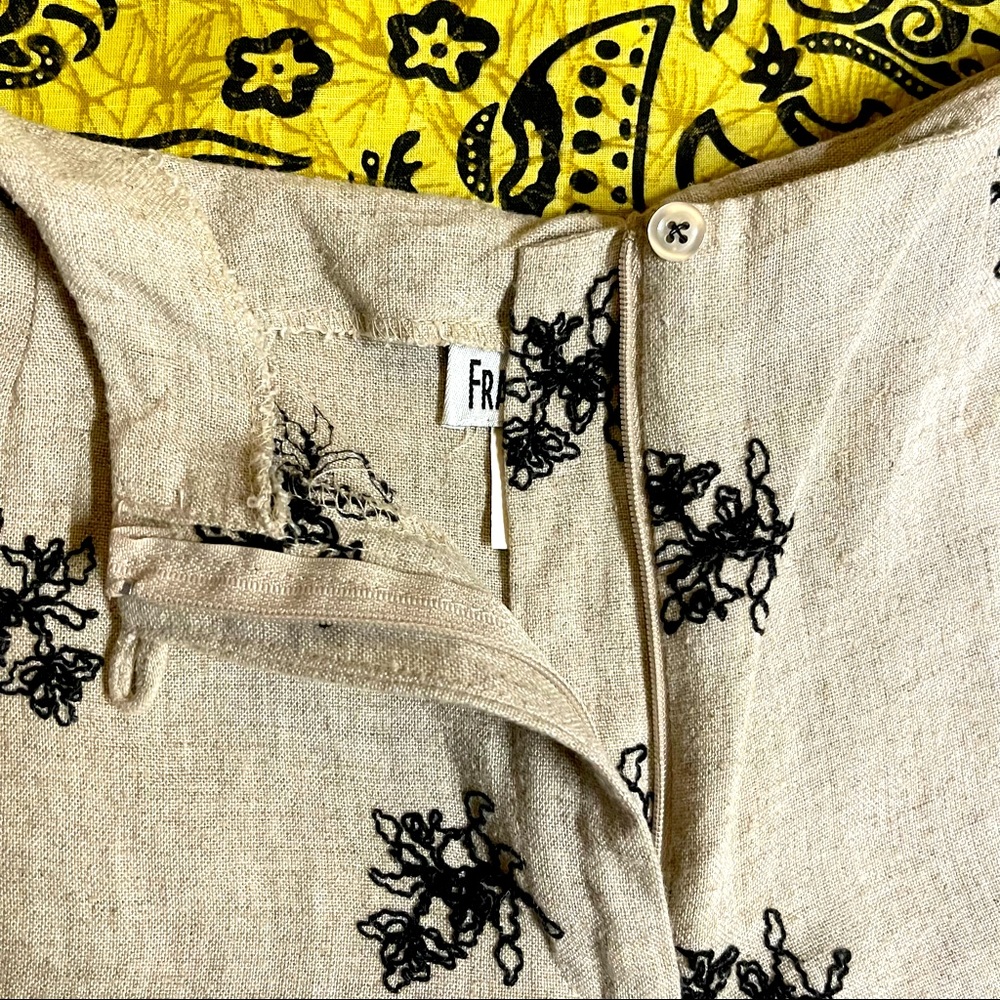 Black Floral Embroidered High Waisted Shorts